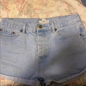 Forever 21 high waisted denim shorts